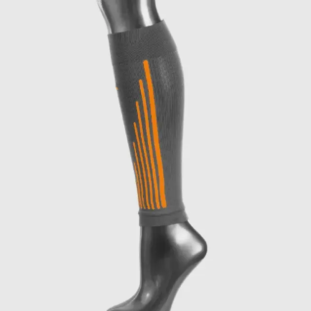 Pantorrilleras Deportivas de Compresión Graduada - 1621 Gris Naranja