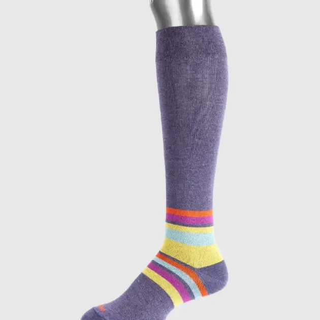 Medias de Compresión Graduada - CMO203 Morazul Rayas Algodón