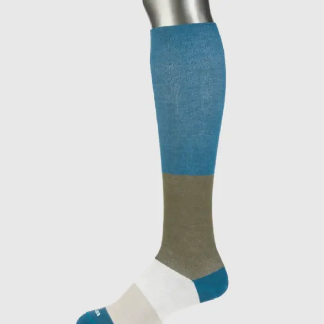 Medias de Compresión Graduada Algodón - CMO 210 Azul y Verde