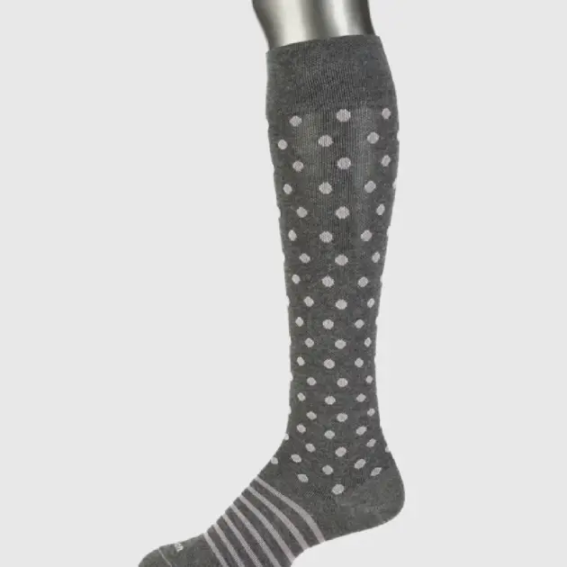 Medias de compresión graduada Algodón CMO211 Gris Rosa